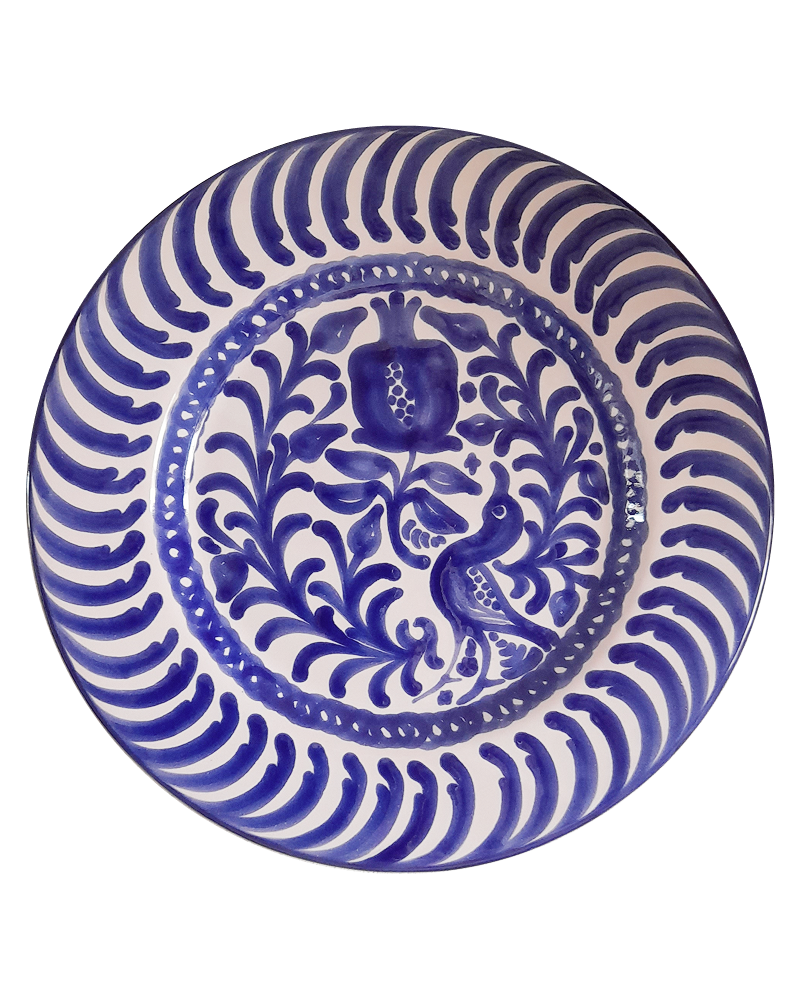 Granada Fajalauza Plate in Blue — CASA PLETÓRICA — Handmade